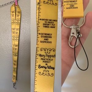 NEW Mary Poppins Measuring Tape Lanyard
